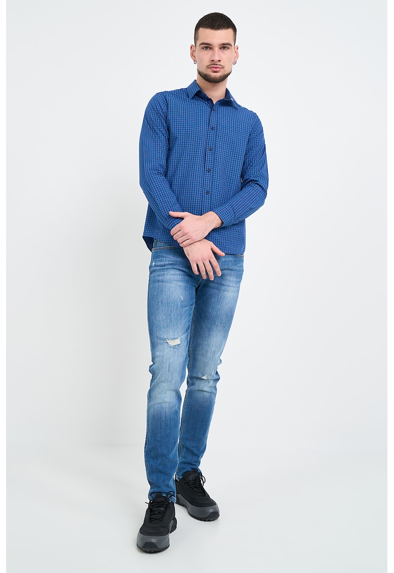 Oferte la Camasa slim fit - Albastru