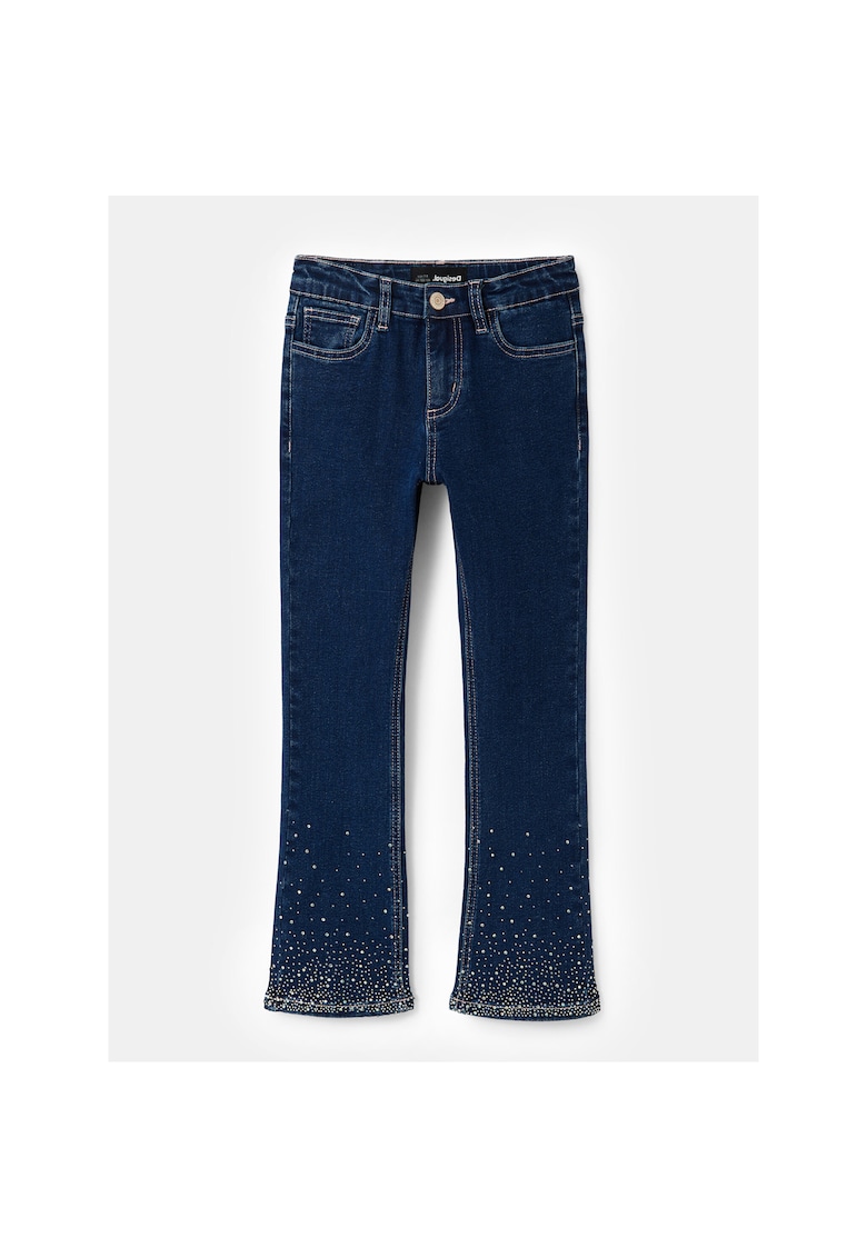 Oferte la Blugi Fete -  303232382 - Bumbac - Albastru