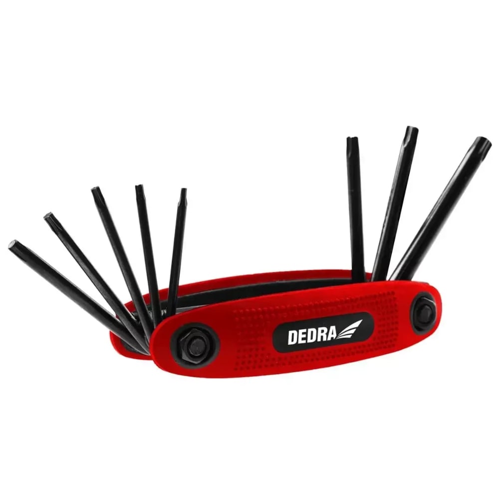 Oferte la Set 8 chei torx Dedra 06F242, otel crom-vanadiu,  T9 - T40