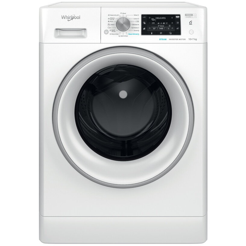 Oferte la Masina de Spalat Rufe FFWDD 1076258 SV EE cu Uscator Independenta 10Kg Alb