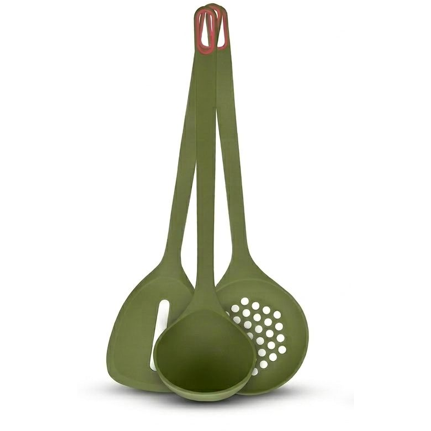 Oferte la Set 3 Ustensile Silicon Verde