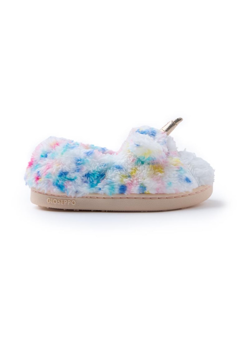 Oferte la Botosei din material teddy cu model unicorn - Multicolor