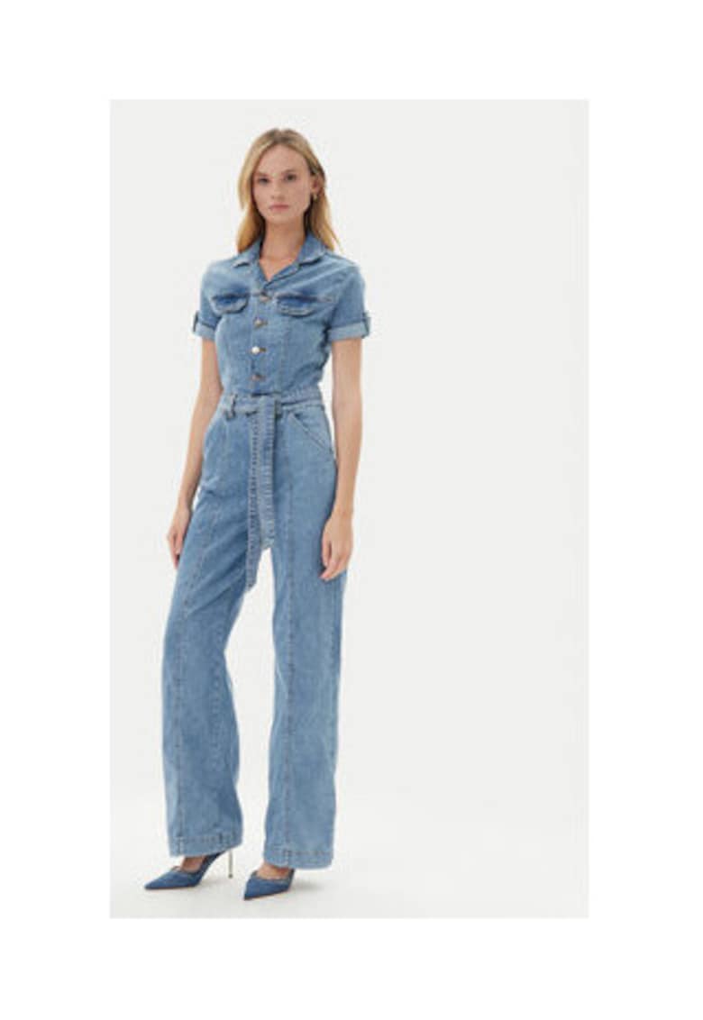Oferte la Salopeta din denim cu cordon