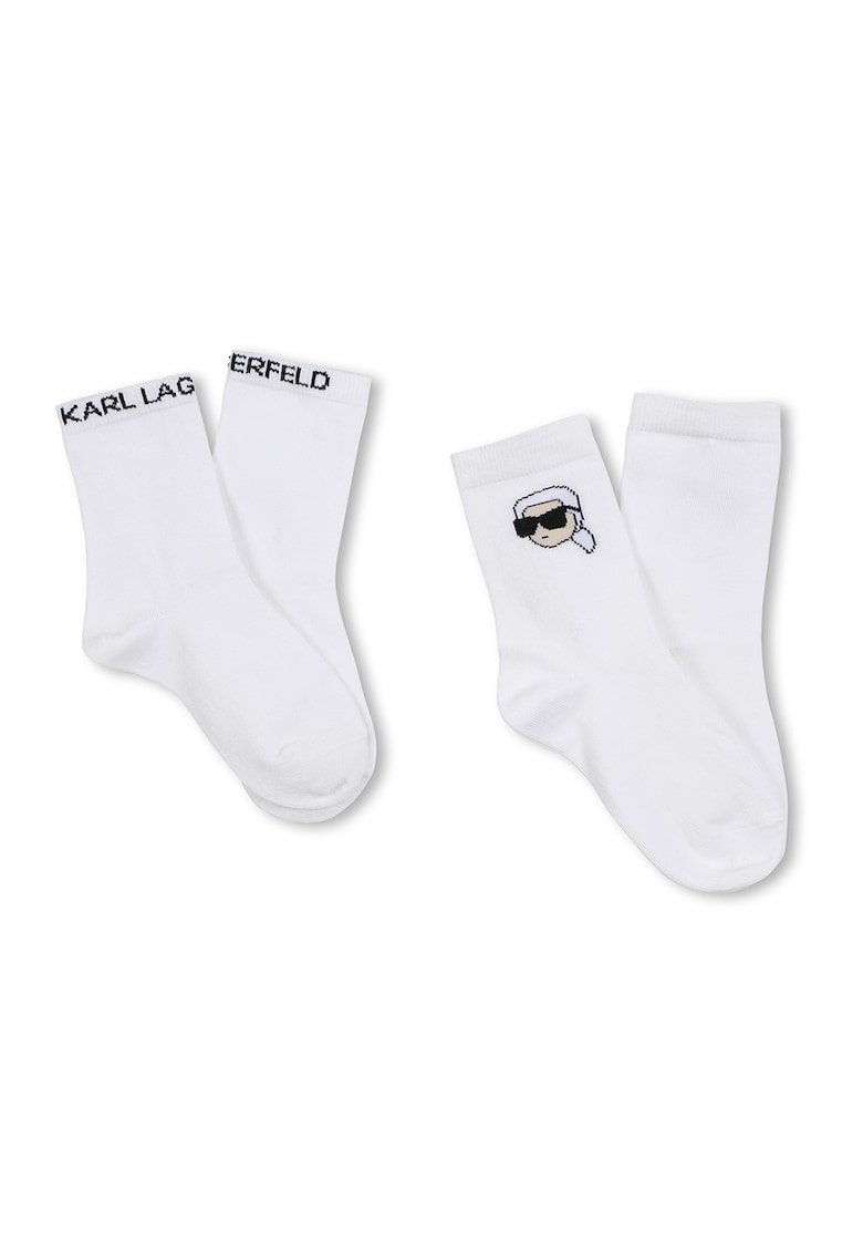 Oferte la Set de sosete cu logo - 2 perechi - Alb