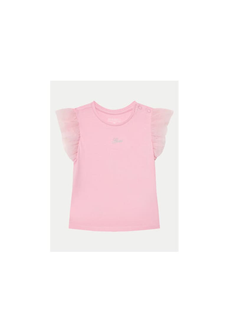 Oferte la Bluza din bumbac organic cu detaliu logo - Roz