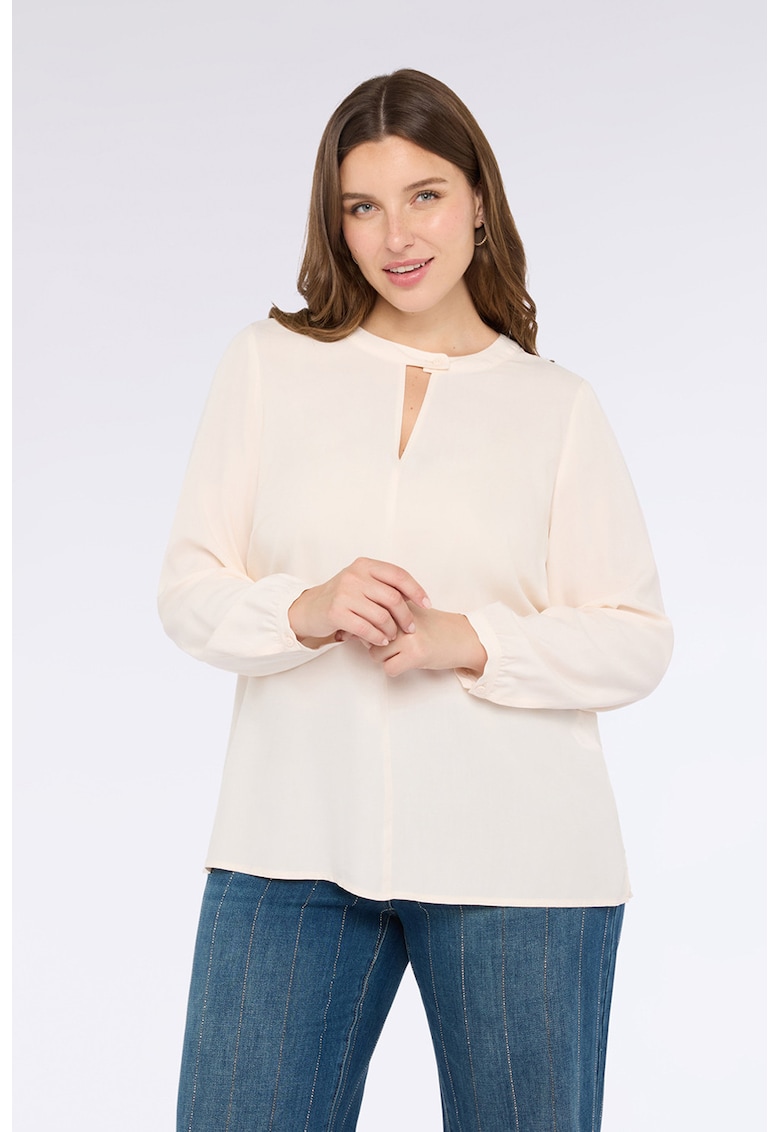 Oferte la Bluza-tunica cu decupaj - Crem
