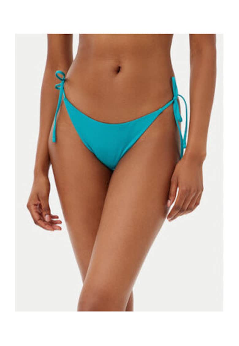 Oferte la Slip brazilian cu snururi - turcoaz