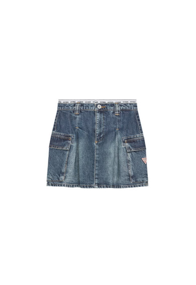 Oferte la Fusta din denim cu buzunare laterale