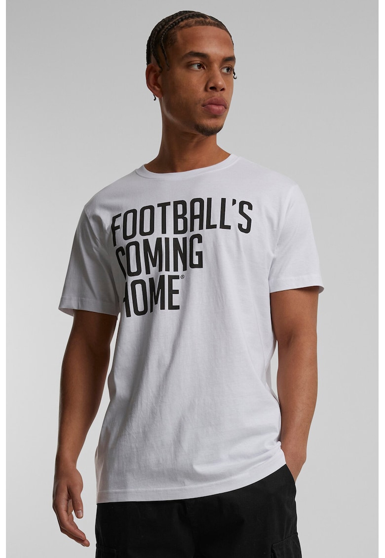 Oferte la Tricou de bumbac cu imprimeu text - Alb