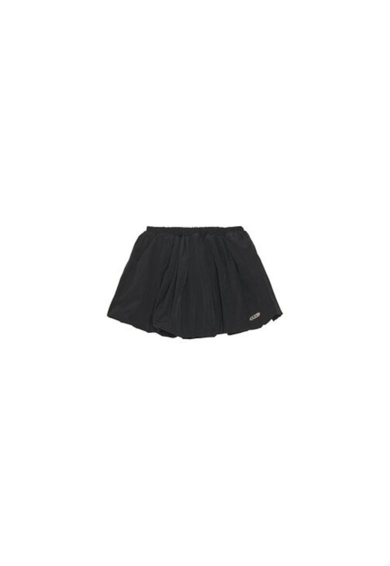 Oferte la Fusta scurta cu talie elastica si aplicatie logo metalica discreta