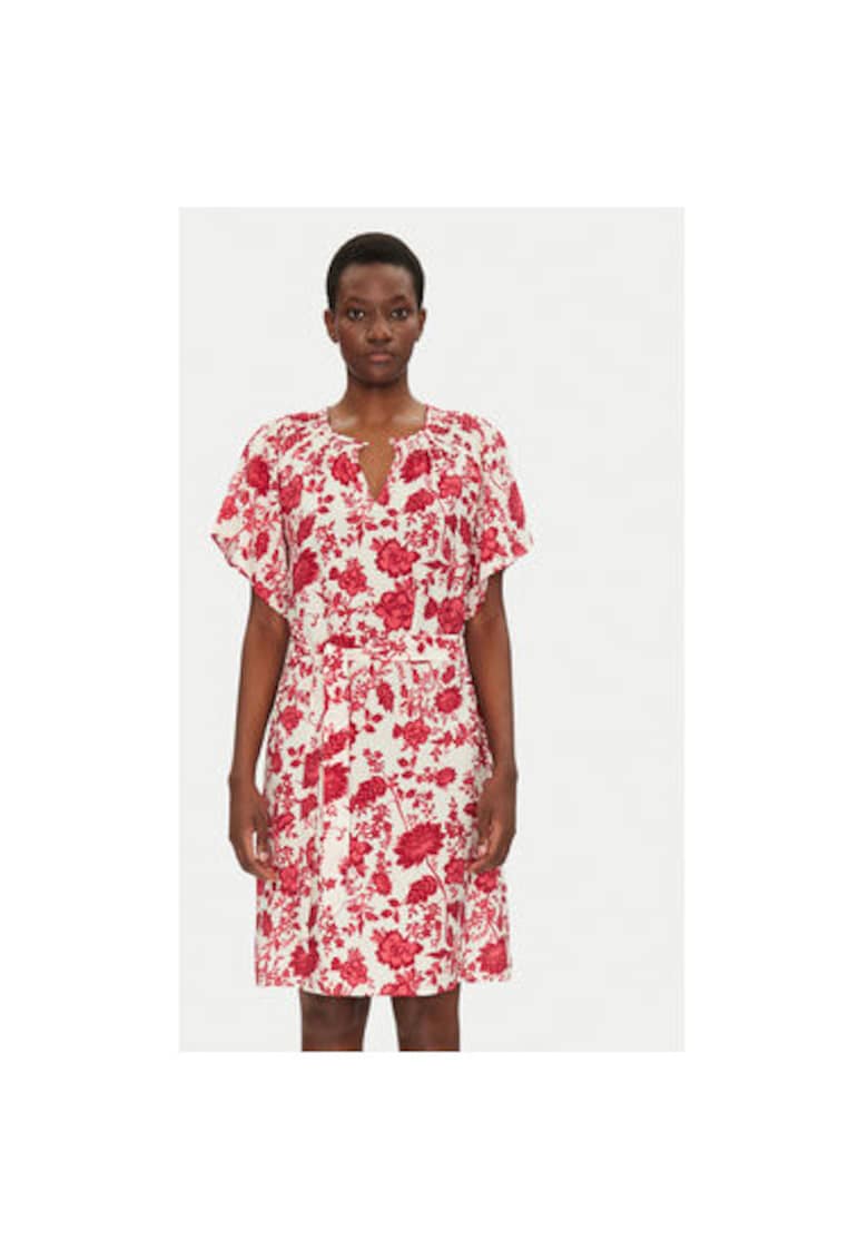 Oferte la Rochie scurta cu model floral - Roz