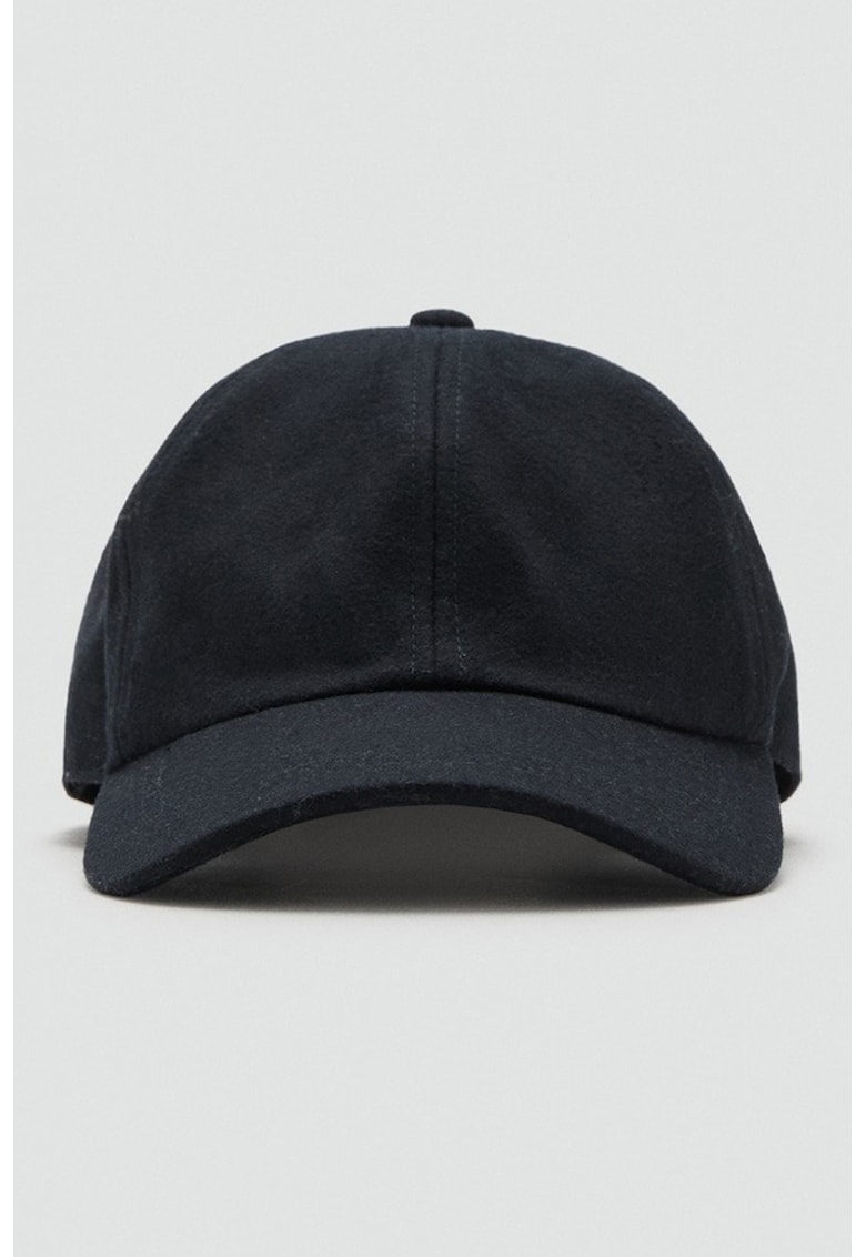 Oferte la Sapca din amestec de lana - Negru