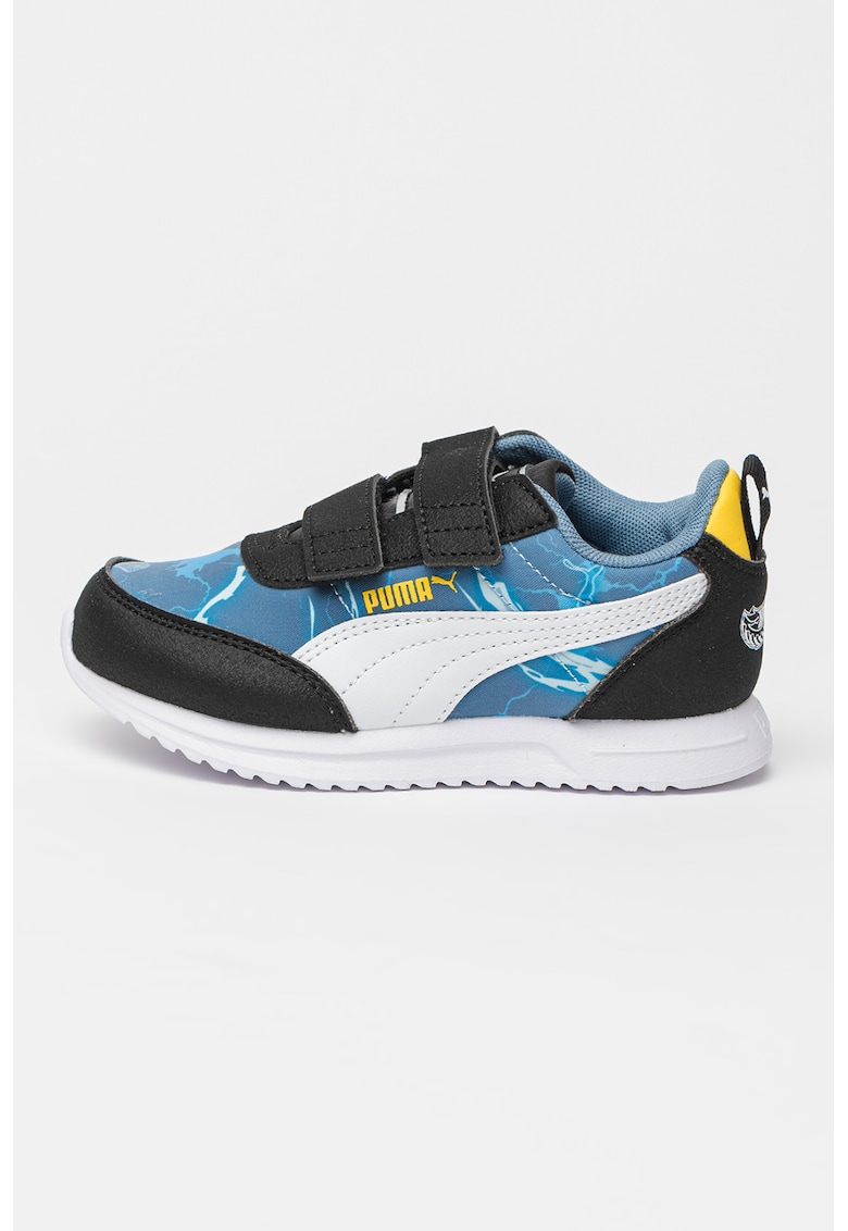 Oferte la Pantofi sport cu model si inchidere velcro R78 Lightwind - Galben sofran/Negru stins/Alb optic