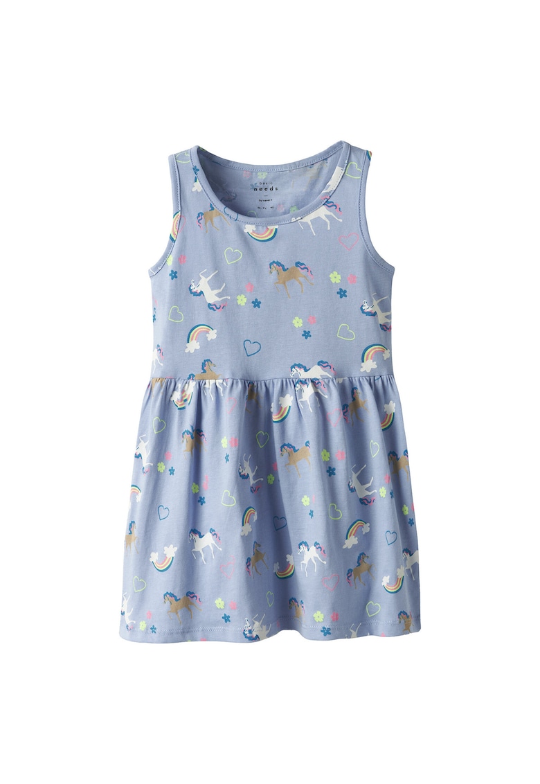 Oferte la Rochie fete  13230153 - Bumbac - Albastru deschis - Albastru deschis