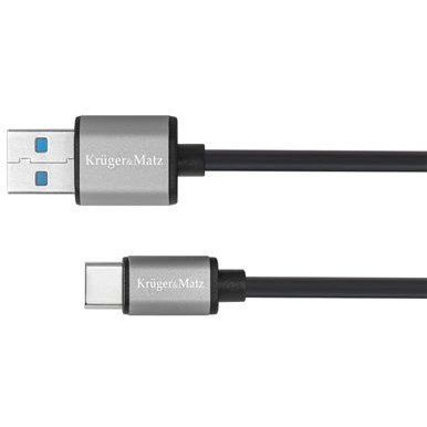 Cablu de date USB 3.0 - USB-C 1m Black