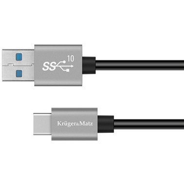 Cablu de date USB - USB-C 0.5m Black