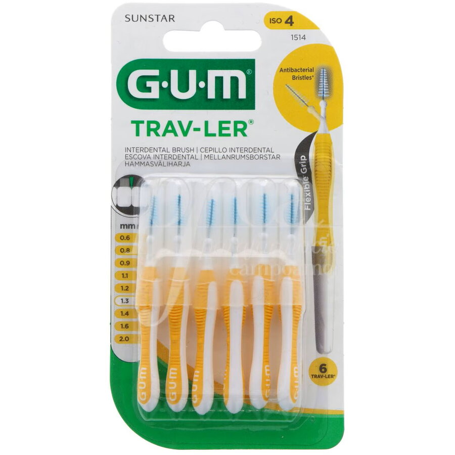 Oferte la Periuta de Dinti Interdentara GUM1514MA4 Travler 1.3mm Multicolor