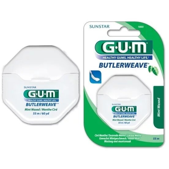 Oferte la Ata Dentara GUM1855MA  ButlerWeave Waxed Cu Gust de Menta 55m