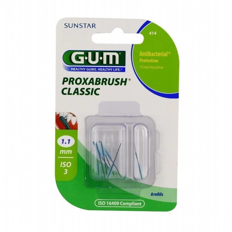 Oferte la Periuta de Dinti Interdentara GUM414M8B Rezerve Perii Ultra Fine Tapered