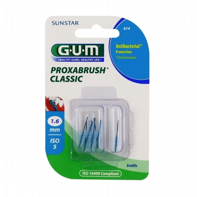 Oferte la Periuta de Dinti Interdentara GUM614M8B PROXABRUSH Rezerve Perii Fine Tapered