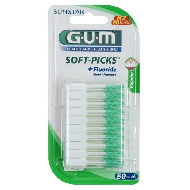 Oferte la Periuta de Dinti Interdentara GUM632M80 Rezerve Perii Moi cu Fluoride 80 Bucati