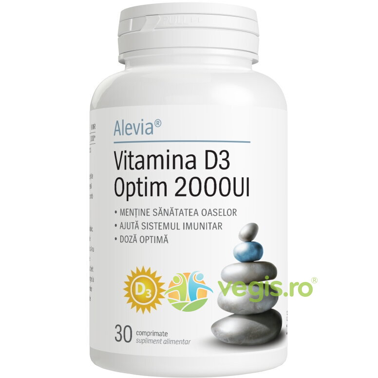 Oferte la Vitamina D3 Optim 2000UI 30cpr Cadou