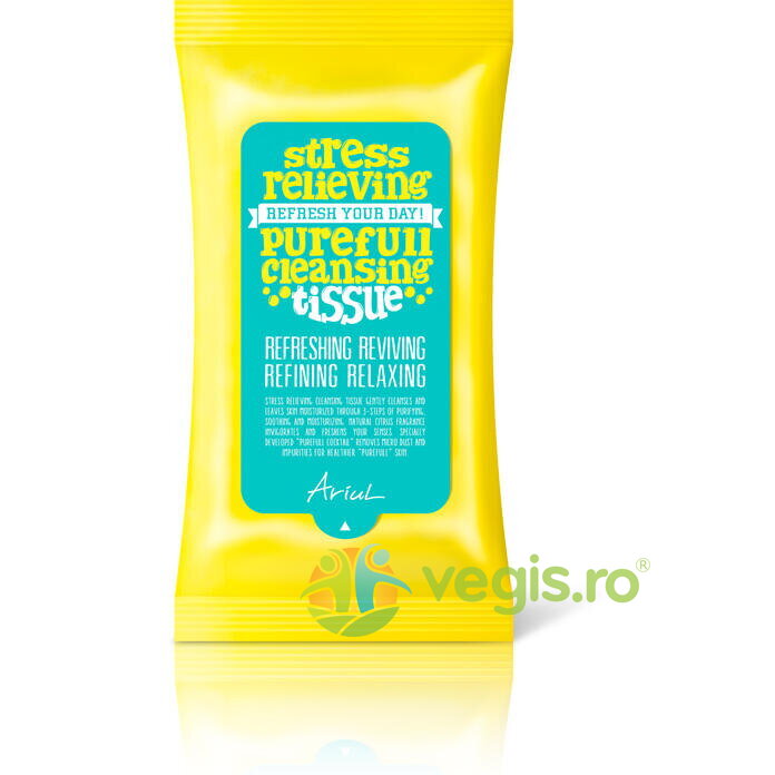 Oferte la Servetele de Curatare a Tenului Stress Relieving Purefull 15buc
