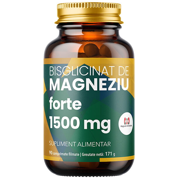 Oferte la Bisglicinat de Magneziu Forte 1500mg 90cpr
