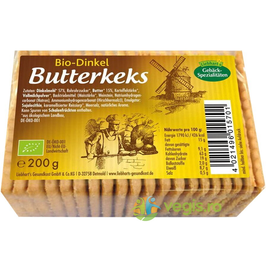 Oferte la Biscuiti din Grau Spelta cu Unt Ecologici/Bio 200g
