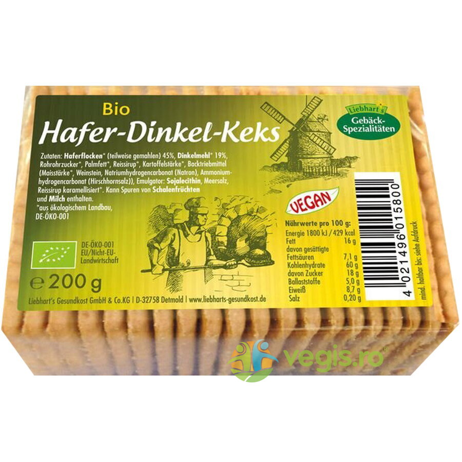 Oferte la Biscuiti din Ovaz Ecologici/Bio 200g