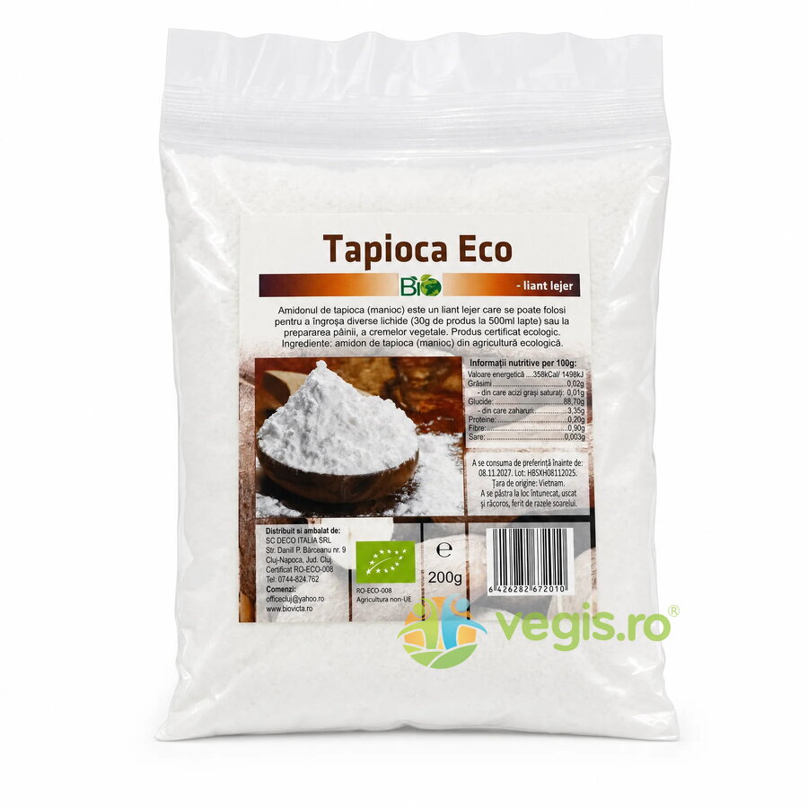 Oferte la Amidon de Tapioca Ecologic/Bio 200g