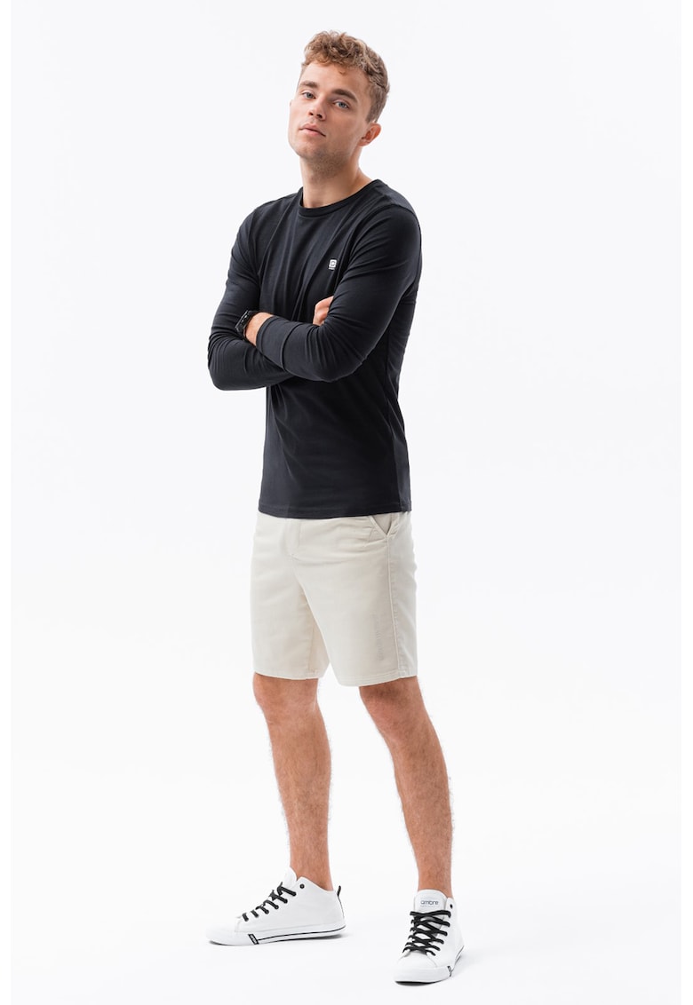 Oferte la Bluza cu decolteu la baza gatului - Negru