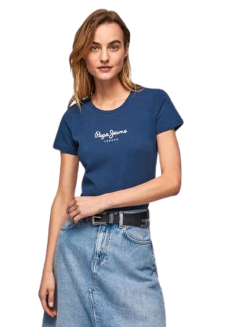 Oferte la Tricou dama  Virginia - maneci scurte - bumbac/elastan - bleumarin
