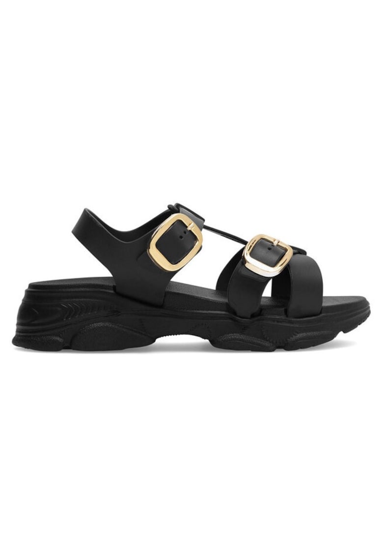 Sandale dama - 37069 -  Sintetic - Negru