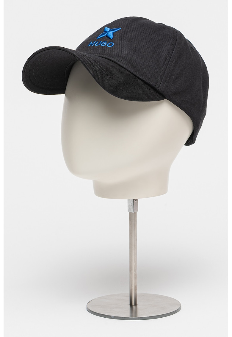 Oferte la Sapca de bumbac cu logo brodat - Negru/Albastru royal