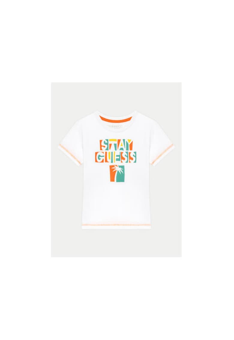 Oferte la Tricou din bumbac cu model cu logo