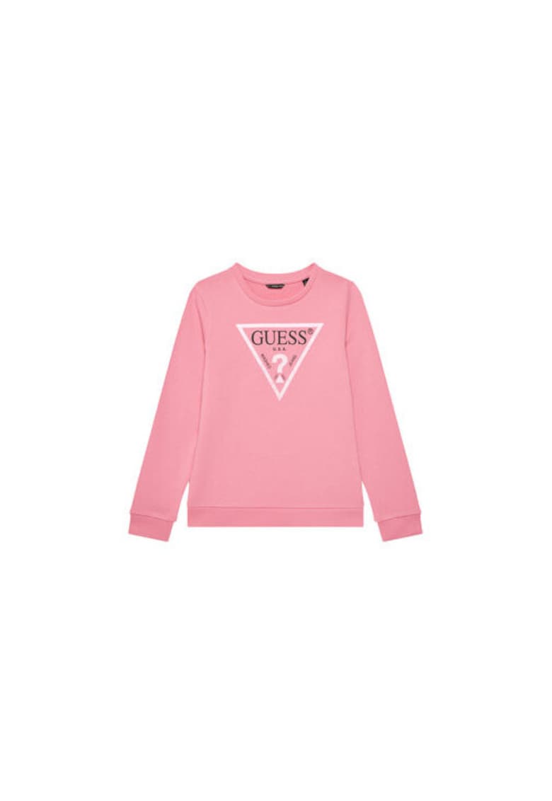 Oferte la Bluza de trening cu imprimeu logo frontal si decolteu la baza gatului