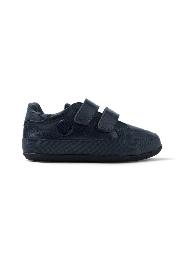 Oferte la Pantofi sport de piele cu velcro - Bleumarin