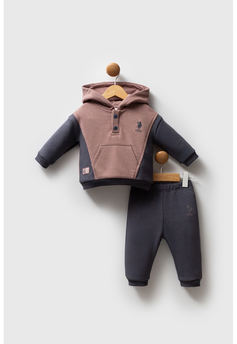 Oferte la Trening cu design colorblock - Maro/Gri antracit
