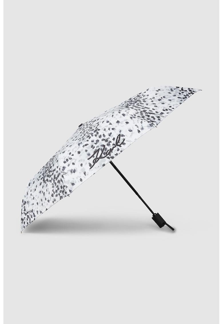 Oferte la Umbrela cu model si logo - Alb/Negru/Gri