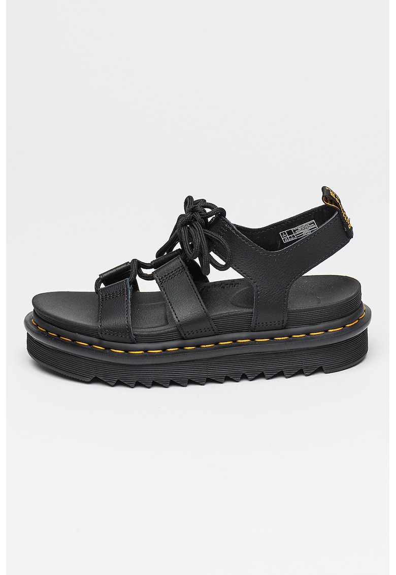Oferte la Sandale din piele Athena - Negru