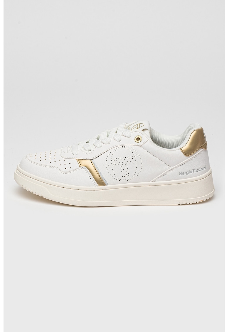 Oferte la Pantofi sport de piele ecologica Tropea - Auriu/Alb optic