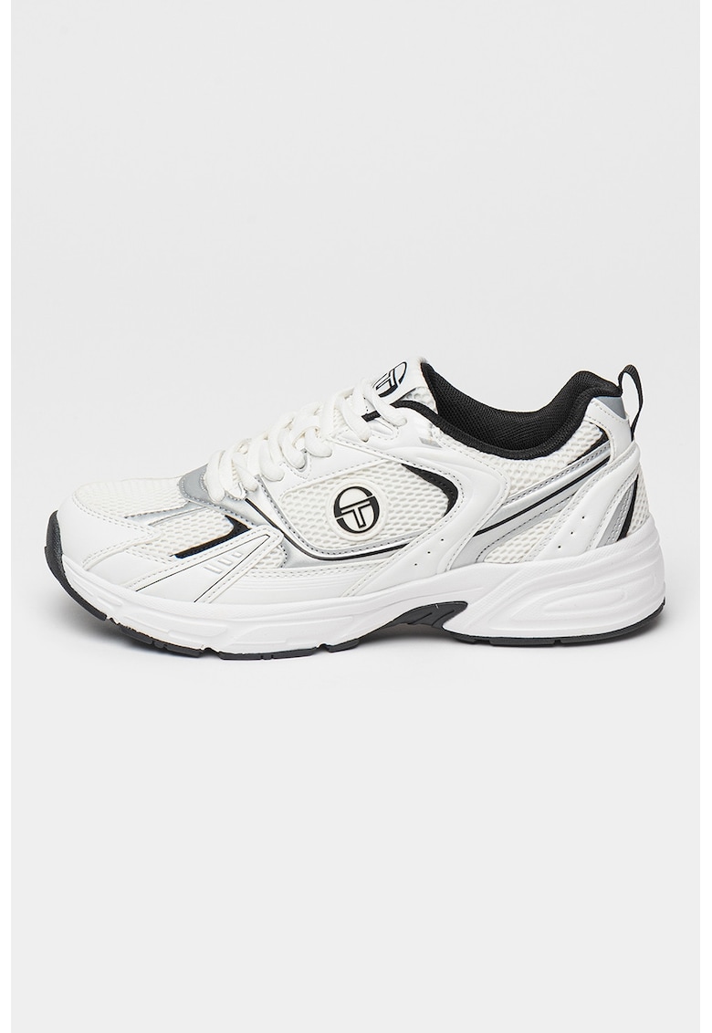 Oferte la Pantofi sport din material sintetic cu insertii de plasa - Alb optic/Argintiu