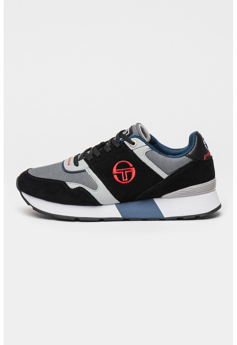 Oferte la Pantofi sport cu insertii sintetice si de plasa Ace - Negru/Gri