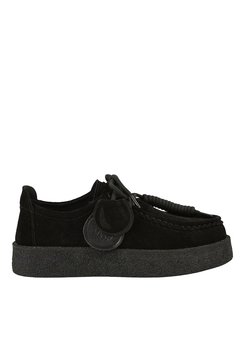 Oferte la Tenisi casual - dama -  T003 negru - piele nabuc - Negru