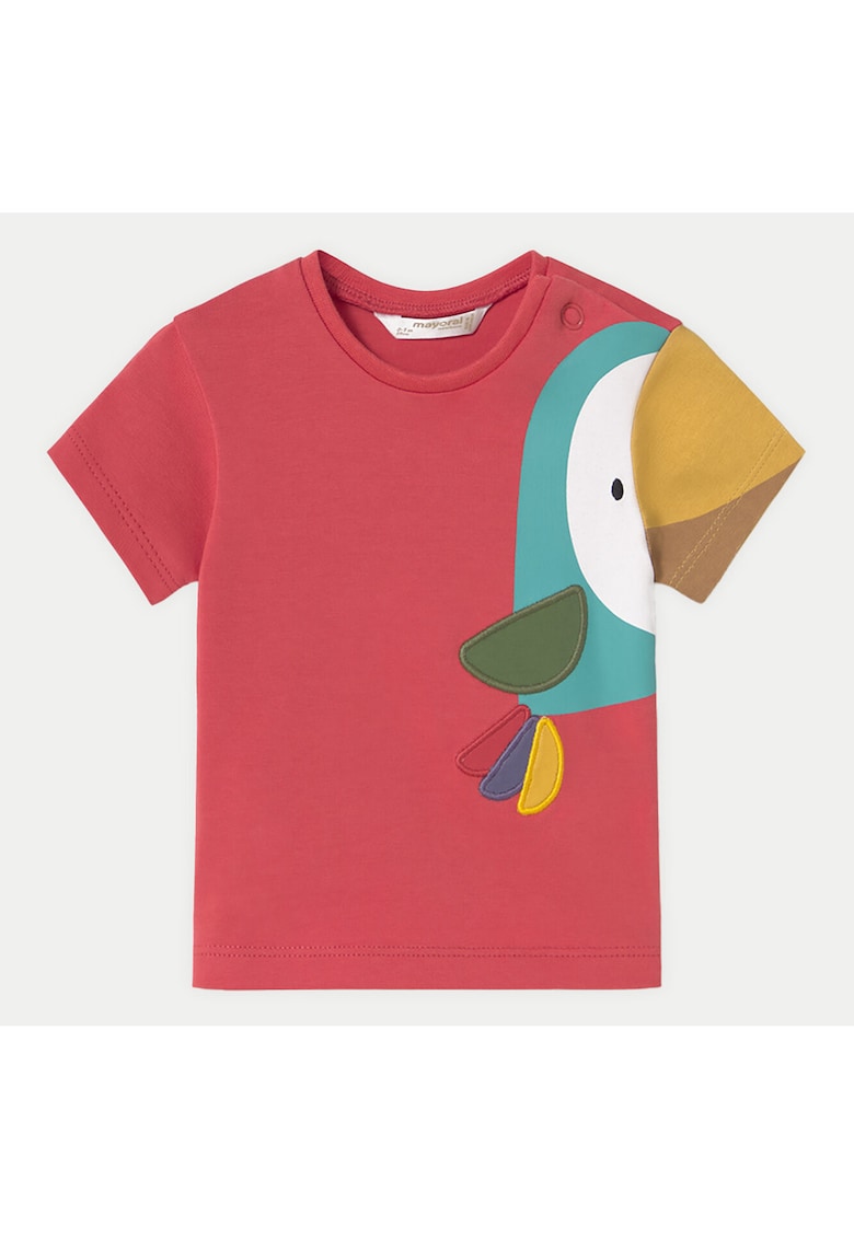 Oferte la Tricou baieti  1037 - Bumbac/Elastan - Rosu