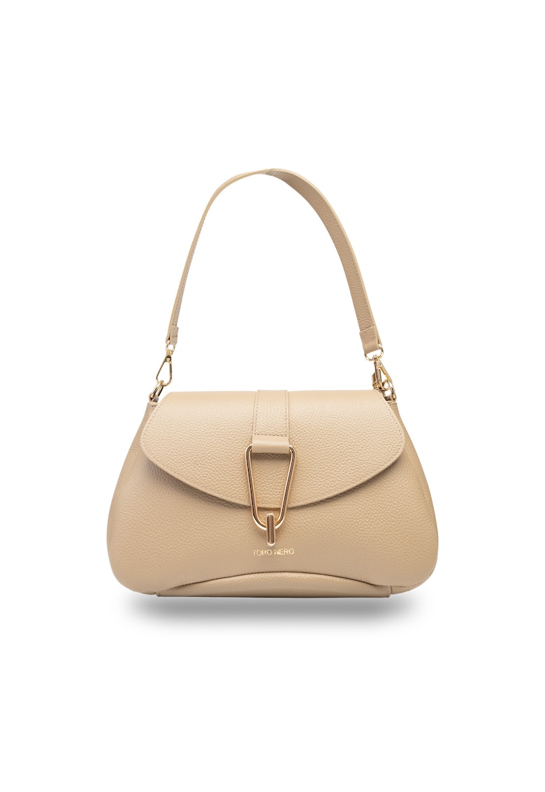 Oferte la Geanta dama din piele naturala taupe Oana