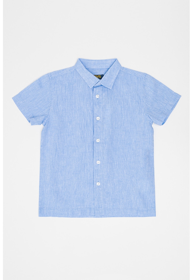 Oferte la Camasa de bumbac cu maneci scurte - Albastru pastel