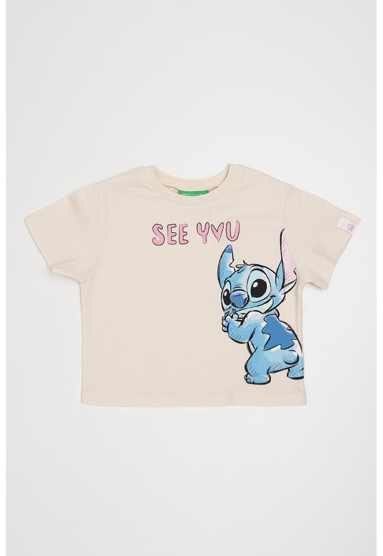 Oferte la Tricou cu imprimeu cu desene - Roz/Albastru/Bej deschis