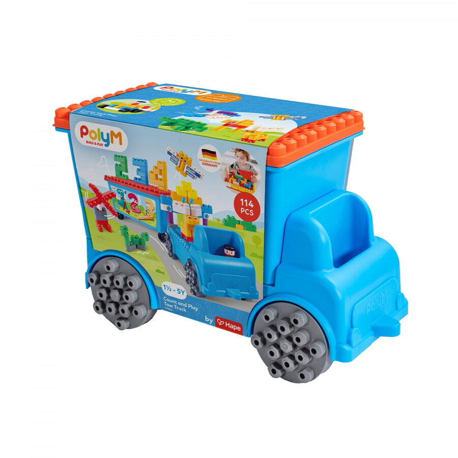 Oferte la Set de Constructie Camion cu Remorca 114 piese +18 luni